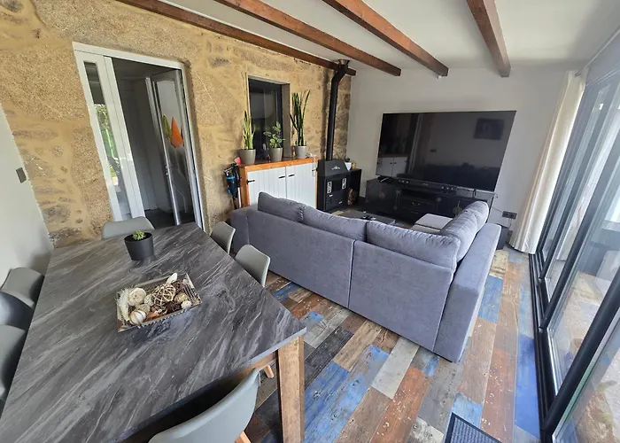 招待所 Privada Con Jardin Chimenea Y Parking En 拉科鲁尼亚